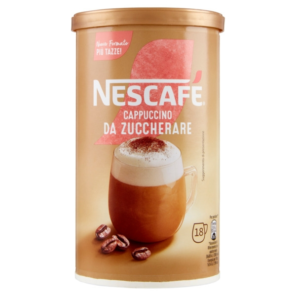 NESCAFÉ GOLD CAPPUCCINO preparat solubil pentru cappuccino fara zahar 225g - 18porti1