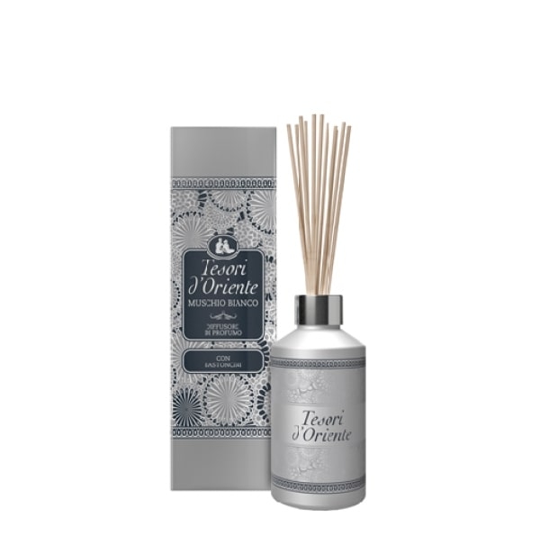 Odorizant cu betisoare parfum de mosc alb Tesori d'Oriente 200 ml