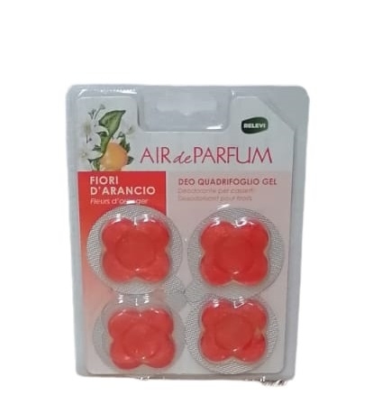 Odorizant gel pentru dulapul cu haine parfum de flori de portocal Relevi 4 buc