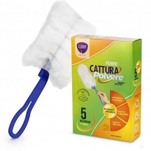 Pachet pentru stergerea prafului cu maner si pamatuf Clendy Duster (5 bucati)