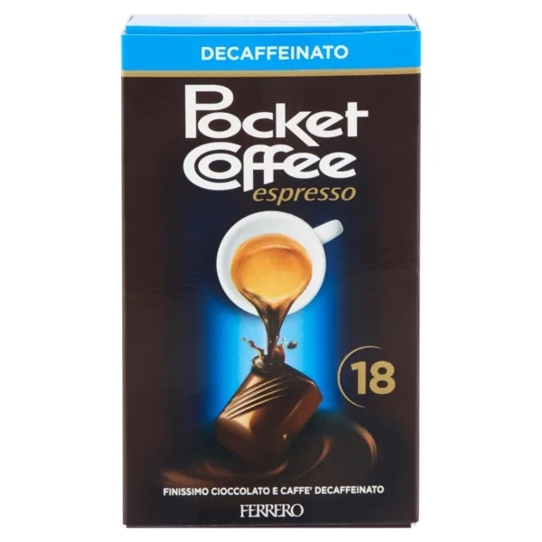 Praline din Italia FARA cofeina Ferrero Pocket Coffee Espresso 225g - 18 buc