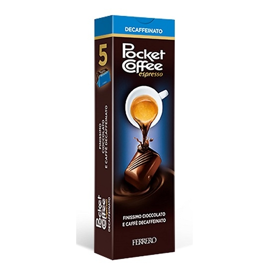 Praline cu cafea fara cofeina Ferrero Pocket Coffee Espresso 62,5g - 5 buc