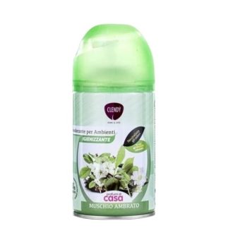 Rezerva spray odorizant pentru incaperi Clendy mosc si chihlimbar, 300 ml