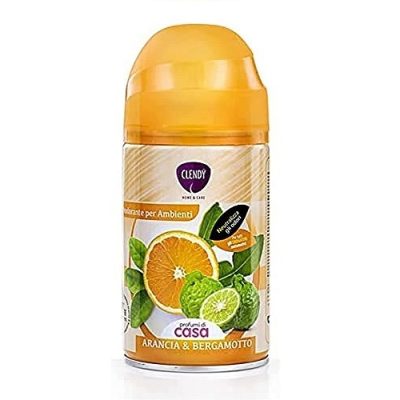 Rezerva spray odorizant pentru incaperi Clendy Portocale si Bergamota, 300 ml Rezerva spray odorizant pentru incaperi Clendy Portocale si Bergamota, 300 ml