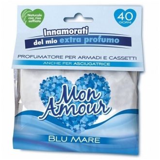 Saculet odorizant pentru dulapuri sau masina de uscat rufe Mon Amour Blu 12g