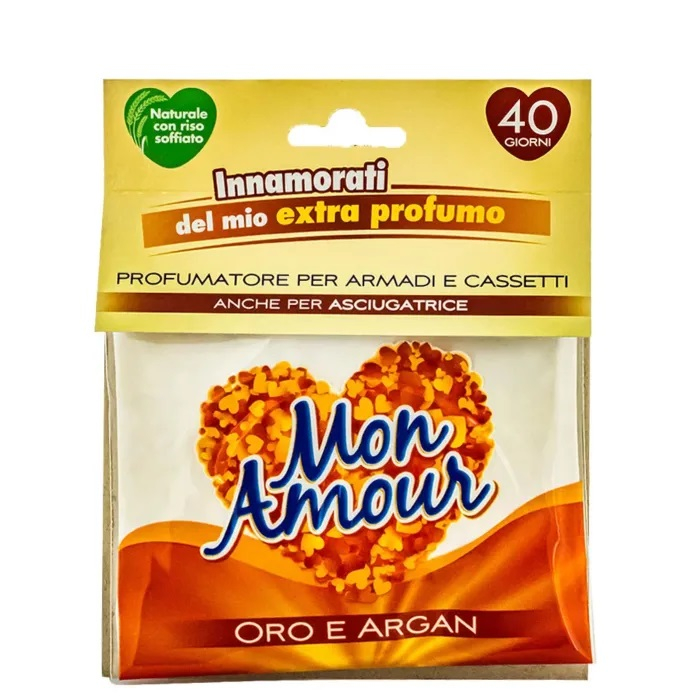 Saculet odorizant pentru dulapuri sau masina de uscat rufe Mon Amour Oro 12g