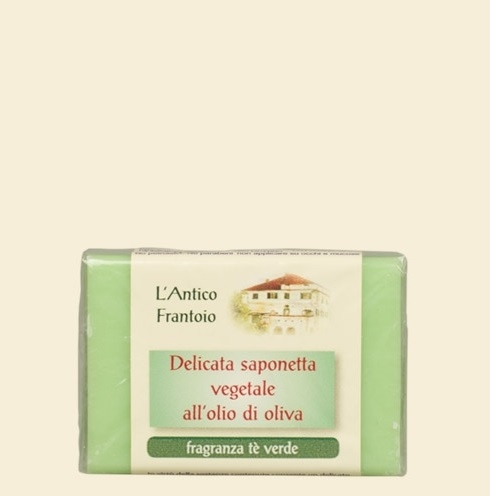 Sapun solid vegetal cu extract de ceai verde si ulei de masline L'Antico Frantoio di Saguato