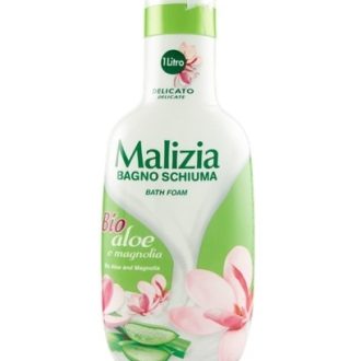 Spuma de baie Malizia cu Aloe Bio si Magnolie 1L