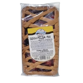 Tarta din faina de porumb cu dulceata de fructe de padure Crostata di Meliga Cradel 400g