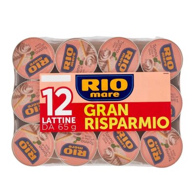 Ton in ulei de masline Rio Mare 65g, set de 12 bucati Ton in ulei de masline Rio Mare 65g, set de 12 bucati