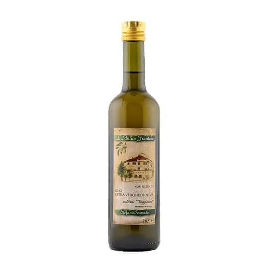 Ulei italian extravirgin de masline Taggiasche nefiltrat, L' Antico Frantoio Stefano Saguato 500ml