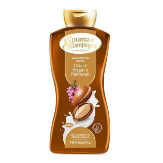 Gel de dus Nutrient cu Ulei de Argan si Patchouli Spuma Di Sciampagna, 650 ml