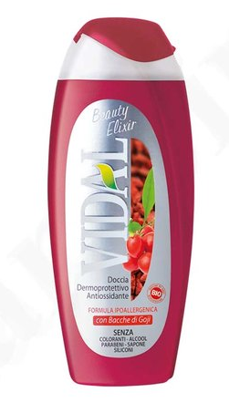 Vidal gel de dus fructe de goji 250 ml Vidal gel de dus fructe de goji 250 ml