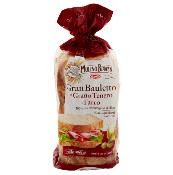 Paine din grau si alac Gran Bauletto al Grano Tenero e Farro 500g Paine din grau si alac Gran Bauletto al Grano Tenero e Farro 500g