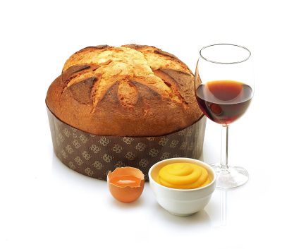 Cozonac italian artizanal Panettone Crema Zabajone Gilber 1kg - ambalat manual