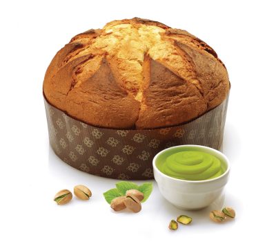 Cozonac italian artizanal cu crema de fistic Panettone Crema Pistacchio Gilber 1kg - ambalat manual