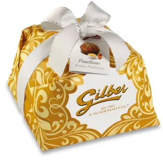 Cozonac italian artizanal Panettone Crema Pasticcera Gilber 1kg - ambalat manual