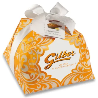 Cozonac italian artizanal Panettone Crema Zabajone Gilber 1kg - ambalat manual