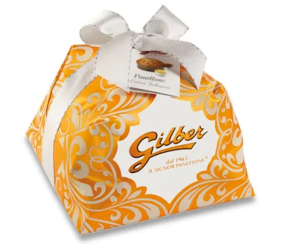 Cozonac italian artizanal Panettone Crema Zabajone Gilber 1kg - ambalat manual Cozonac italian artizanal Panettone Crema Zabajone Gilber 1kg - ambalat manual