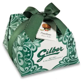 Cozonac italian artizanal Panettone cu Pere si Smochine Gilber 1kg - ambalat manual