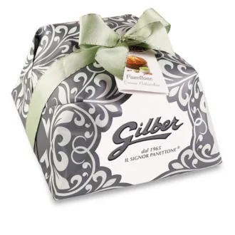 Cozonac italian artizanal cu crema de fistic Panettone Crema Pistacchio Gilber 1kg - ambalat manual