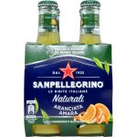 Bautura racoritoare carbogazoasa L'Aranciata amara Sanpellegrino 4buc x 20cl