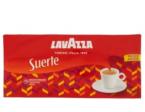 Cafea italiana macinata Lavazza Suerte 4buc x 250g - ambalaj nevidat din fabricatie