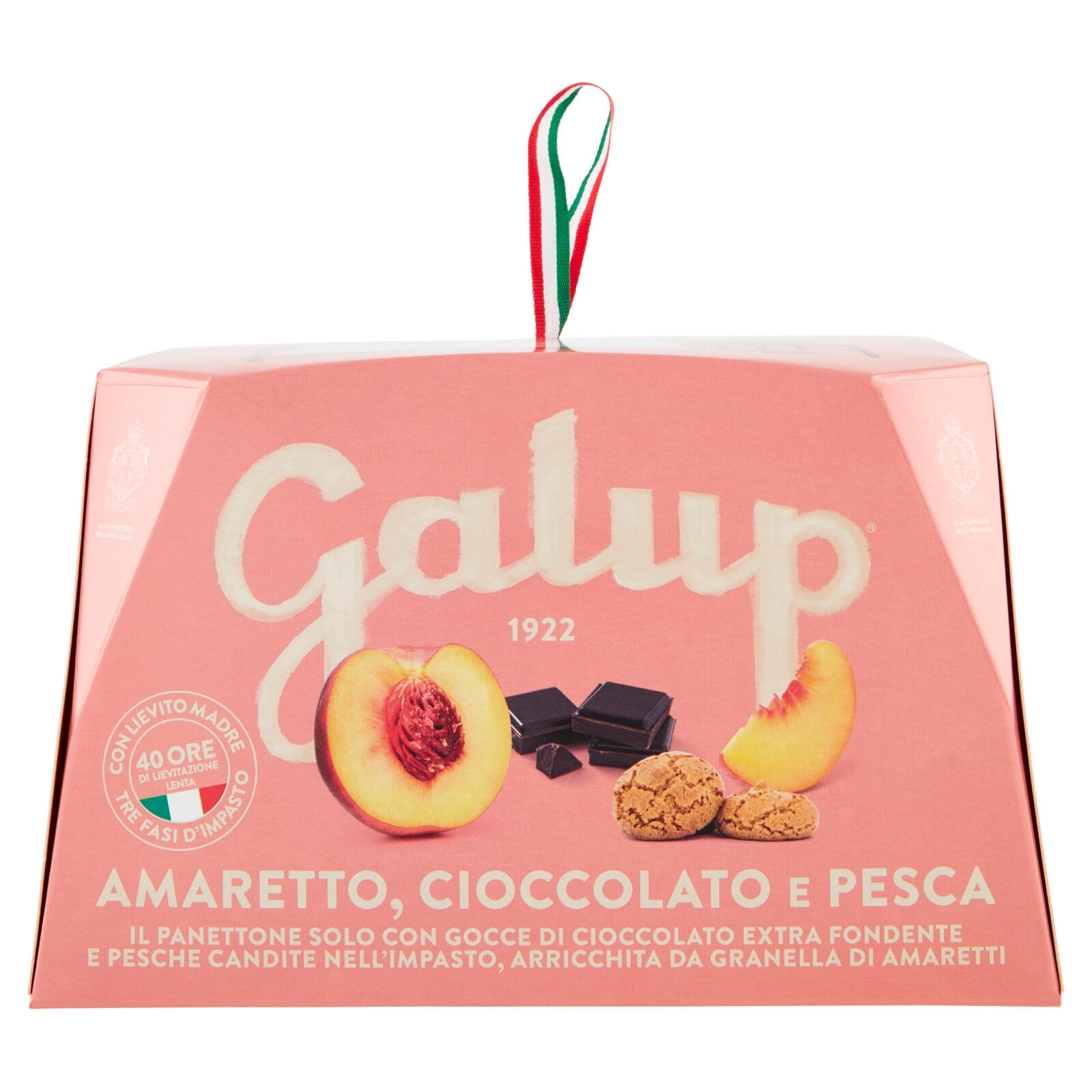 Cozonac artizanal italian Galup Panettone Amaretto, Ciocolata si Piersici 750g Cozonac artizanal italian Galup Panettone Amaretto, Ciocolata si Piersici 750g