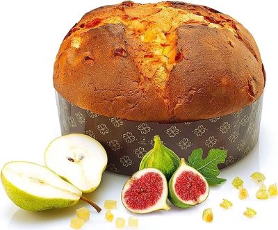 Cozonac italian artizanal Panettone cu Pere si Smochine Gilber 1kg - ambalat manual