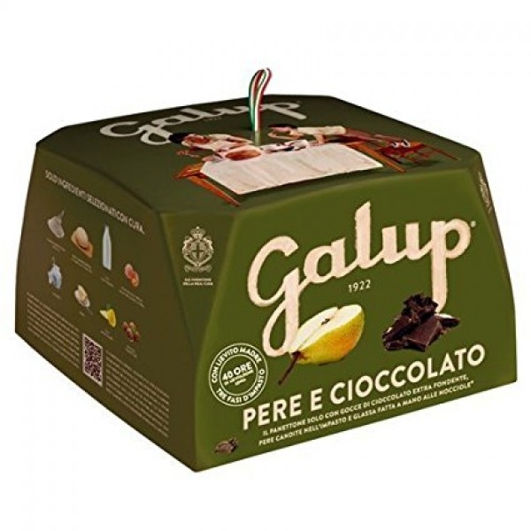 Cozonac italian cu pere si ciocolata Panettone Galup 750g Cozonac italian cu pere si ciocolata Panettone Galup 750g