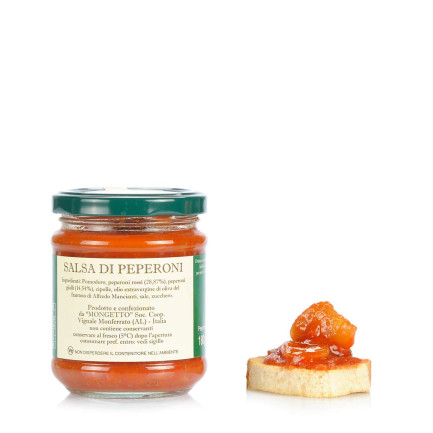Sos italian de ardei 180g Il Mongetto Sos italian de ardei 180g Il Mongetto