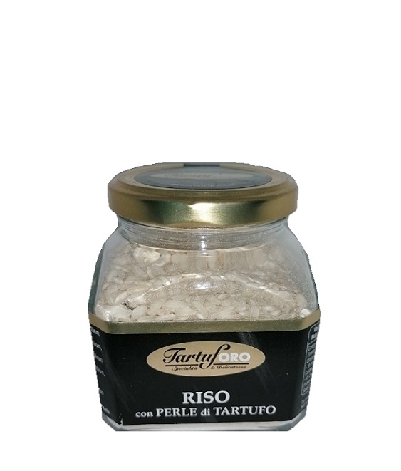 Orez italian cu perle de trufe negre de vara TartufOro (0,5%), 200g