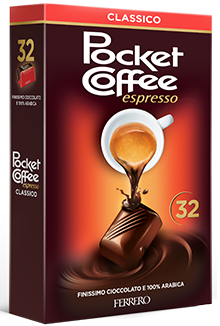 Praline italiene cu cafea Ferrero Pocket Coffee Espresso 400g - 32 buc Praline italiene cu cafea Ferrero Pocket Coffee Espresso 400g - 32 buc