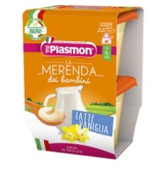 Plasmon desert pentru bebelusi lapte cu vanilie 2x120g Plasmon desert pentru bebelusi lapte cu vanilie 2x120g