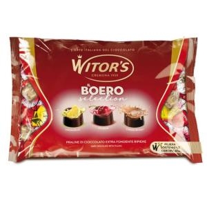Praline italiene de ciocolata neagra umplute cu cirese, crema Limoncello si crema wisky Witor's  Il Boero 1 kg