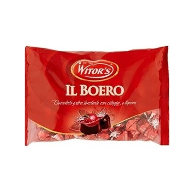 Praline italiene de ciocolata neagra umplute cu cirese, crema Limoncello si crema wisky Witor's  Il Boero 1 kg