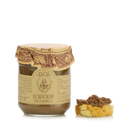 Pulpa de masline negre Taggiasche Roi 180g Pulpa de masline negre Taggiasche Roi 180g