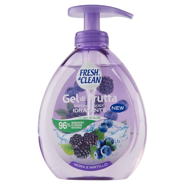 Sapun lichid mure si afine Fresh&Clean Gel di Frutta 300ml
