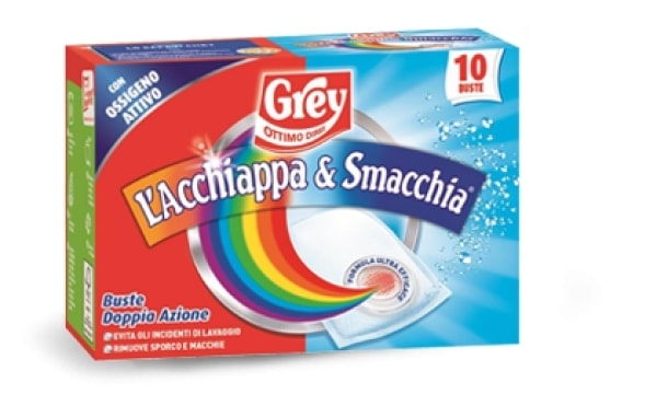 Servetele pentru masina de spalat Grey Sbianca e Smacchia- pentru eliminare pete si inalbire  300g-10 plicuri