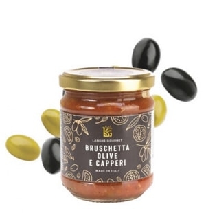 Sos Bruschetta cu masline si capere Langhe Gourmet 180g Sos Bruschetta cu masline si capere Langhe Gourmet 180g