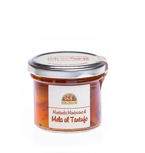 Specialitate italiana Mostarda Mantovana de mere cu trufe Senga 120g