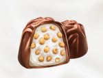 Praline Witor's Bianco Cuore din ciocolata cu lapte si umplutura cremoasa de lapte si cereale crocante 1kg