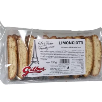 Biscuiti artizanali italieni cu lamaie Limonciotti Gilber 250g