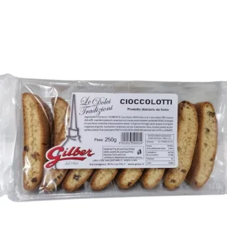 Biscuiti artizanali italieni cu picaturi de ciocolata Cioccolotti Gilber 250g