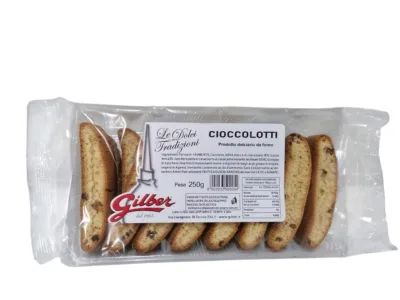 Biscuiti artizanali italieni cu picaturi de ciocolata Cioccolotti Gilber 250g Biscuiti artizanali italieni cu picaturi de ciocolata Cioccolotti Gilber 250g