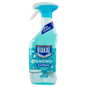 Solutie anticalcar spray pentru baie Viakal Express flori de primavara, 470ml