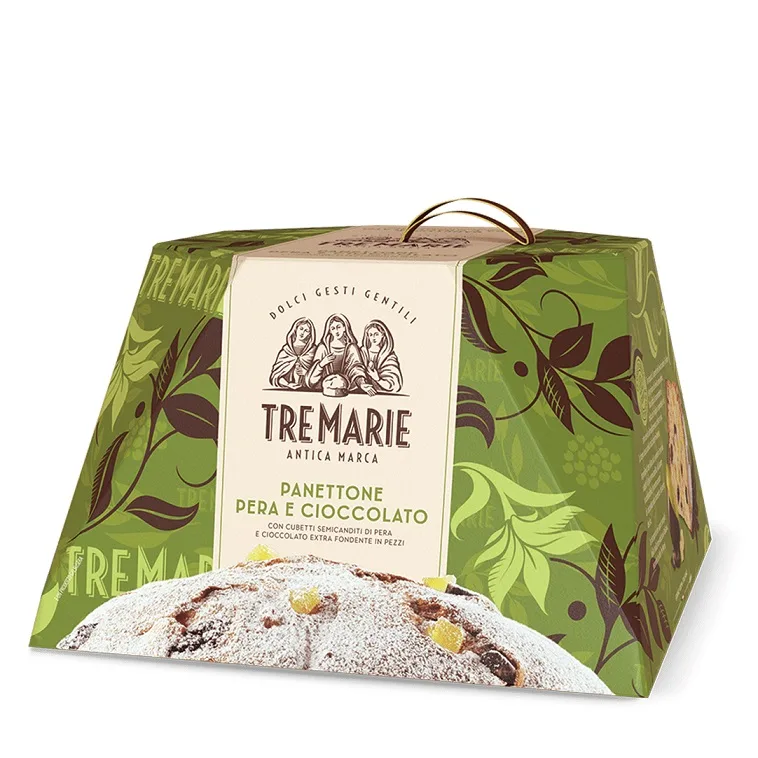 Cozonac italian cu pere si ciocolata Panettone Tre Marie 930g Cozonac italian cu pere si ciocolata Panettone Tre Marie 930g
