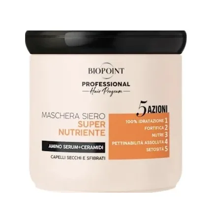 Masca par uscat si fragil Biopoint Professional Super Nutriente 400 ml Masca par uscat si fragil Biopoint Professional Super Nutriente 400 ml