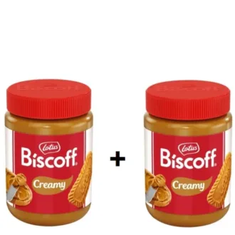 Pachet Bipack Crema de biscuiti cu caramel Lotus Biscoff Creamy 800g