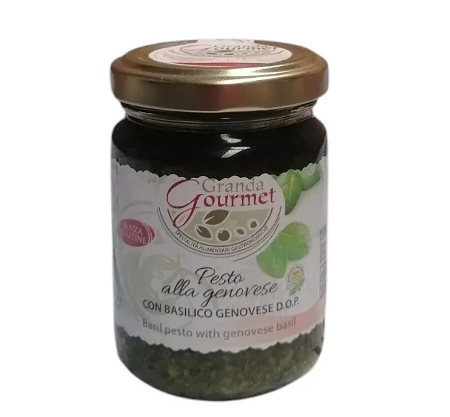 Sos Pesto de busuioc fara usturoi Granda Gourmet 130g